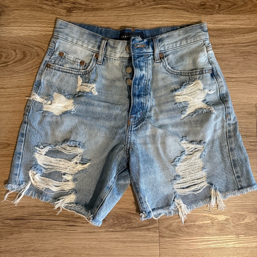 Aeropostale Light Blue 90s Baggy Shorts